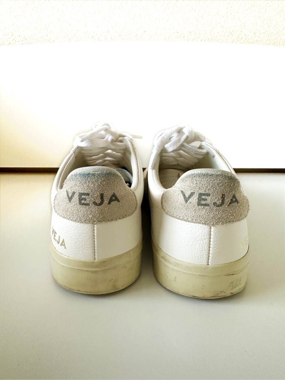 Veja White Leather Sneakers - Picture 5 of 6